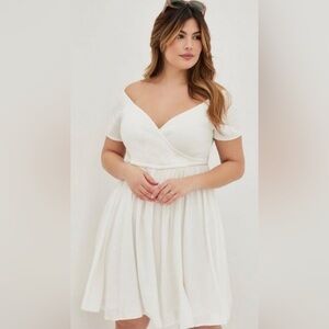 NWOT Torrid Off Shoulder Skater Dress 1X